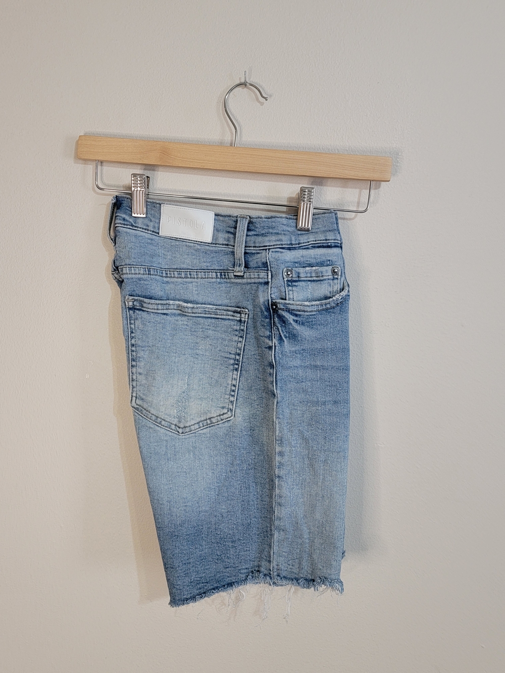 Denim Biker Shorts